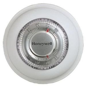 Honeywell T87N1000 1 Heat/1 Cool Thermostat 40 to 90 deg F 20 - 30-Volt AC Premier White Round