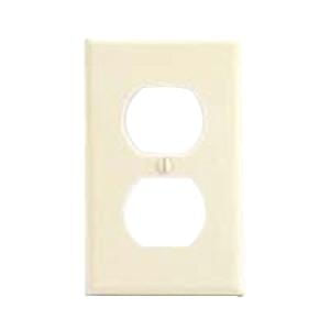 Mulberry 84101 Steel Device Mount Standard Size 1-Gang Wallplate 1-Duplex Receptacle Ivory