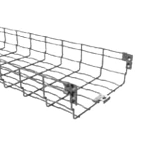 Basor Electric BF2R12X4 Electroplated Zinc BF2R Series Self Coupling Wire Basket Cable Tray 10-ft x 12-Inch x 4-Inch