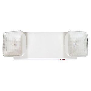 Elite Lighting ELM-LED-803-W Universal Mount 2 Head Emergency Light With Battery Backup 120/277-Volt AC White Maxilume