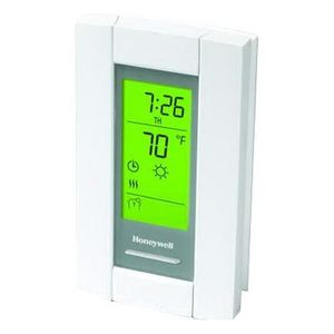 Honeywell TL8230A1003 1 Heat Programmable Digital Thermostat 40 to 86 deg F 208/240-Volt AC Premier White LineVoltPRO