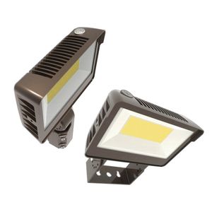 Keystone KT-FLED100-R1A-UNV-8CSB-VDIM General-Purpose Non-Cut Off Wide Distribution LED Compact Flood Light 100-Watt 120 - 277-Volt Bronze XFiT