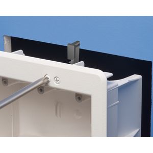Arlington DVFR3W Paintable Plastic Trim Plate Gangable Recessed Indoor InBox 7.93-Inch x 6.818-Inch x 3-7/8-Inch