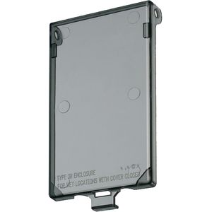 Arlington DBVC Plastic 1-Gang Extra-Duty Vertical Replacement Cover 3.42-Inch x 0.370-Inch x 5.65-Inch In-Box