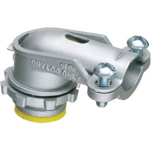 Arlington 852A Die Cast Zinc Insulated Throat 90-Degree Connector 3/4-Inch