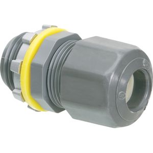 Arlington LPCG507 Straight Low Profile Strain Relief Non-Metallic Cord Connector 1/2-Inch 0.385 - 0.6-Inch