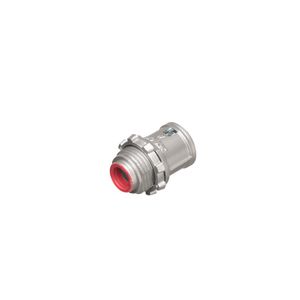 Arlington 38A Die Cast Zinc Insulated Throat Straight Connector 3/8-Inch Snap2IT