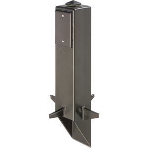 Arlington GPD19BR Low Profile Enclosure With Built-In Cover UV Rated Plastic 19.5-Inch Height Bronze Enclosure Clear Cover Gard-N-Post