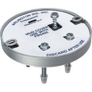 Arlington FBS405 Steel Pan Ceiling Fan/Fixture Mounting Box 4.25-Inch x 0.57-Inch 6-Cubic-Inch