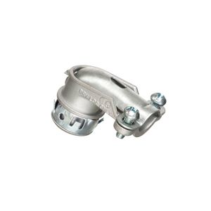 Arlington 850AST Die Cast Zinc Insulated Throat 90-Degree Connector 3/8-Inch Snap-Tite