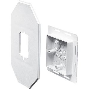 Arlington 8081FDBL Plastic Vertical Mount All Siding Box Kit With Flange 6.65-Inch x 1.04-Inch x 10.5-Inch