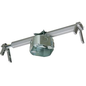 Arlington FBRS4200R Plated Steel Fan/Fixture Box With Adjustable Bracket 3.438-Inch 20-Cubic-Inch