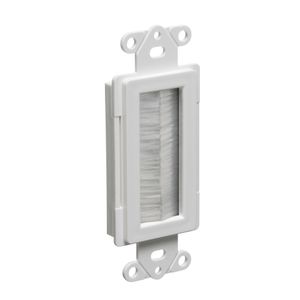 Arlington CED135 Box Mount Decora Cable Entry Device With Brush Style Opening Non-Metallic White