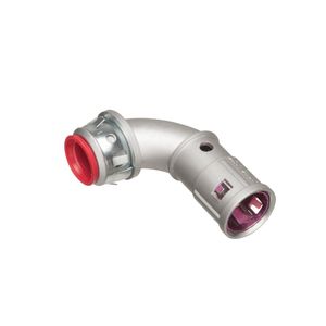 Arlington 40900AST Die Cast Zinc Insulated Throat 90-Degree MC Cable Connector 1-Inch Snap2IT