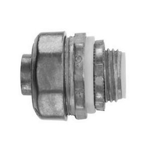 Crouse-Hinds LT50DC Natural Die Cast Zinc Non-Insulated Liquidtight Straight Connector 1/2-Inch