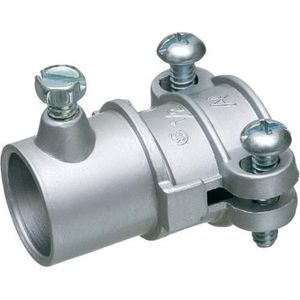 Arlington 8610 Die Cast Zinc EMT Set Screw To Flex Greenfield Combination Coupling 1/2-Inch
