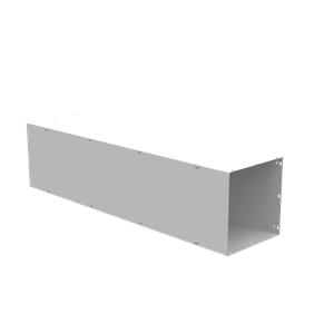 Milbank 121248-GSC1-NK ANSI 61 Gray Polyester Powder Coated G90 Gauge Steel Lay-In Wireway 48-Inch x 12-Inch x 12-Inch