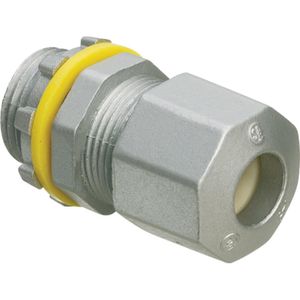 Arlington LPCG507Z Straight Low Profile Strain Relief Cord Connector 1/2-Inch 0.385 - 0.6-Inch