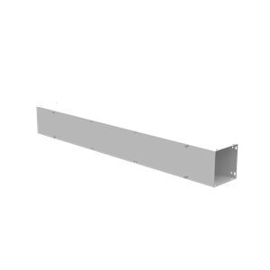 Milbank 6648-GSC1-NK ANSI 61 Gray Polyester Powder Coated G90 Gauge Steel Lay-In Wireway 48-Inch x 6-Inch x 6-Inch
