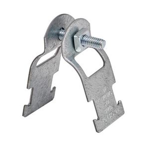 B-Line B2210PAZN Zinc Electroplated 14 Gauge Low Carbon Steel 2-Piece Pre-Assembled Multi-Grip Pipe And Conduit Clamp 1-Inch