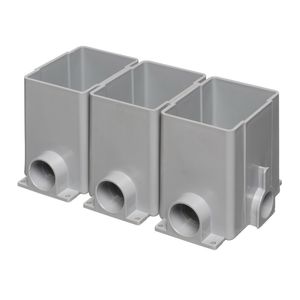Arlington FLBC8500 Plastic Box 1-Gang Non-Metallic Concrete Floor Box Kit 4.802-Inch x 7.522-Inch x 6-Inch