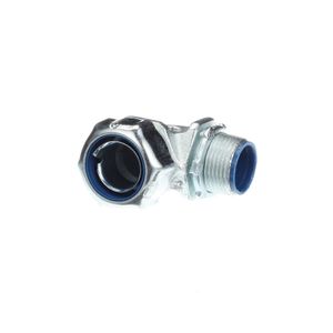 Thomas & Betts 5353 Zinc Electroplated/Chromate Coating Malleable Iron Insulated 90-Degree Liquidtight Connector 3/4-Inch 52 53 Series