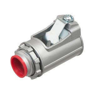 Arlington 5010A Silver Die Cast Zinc Insulated Throat Connectors With Locknut 1/2-Inch Snap2IT